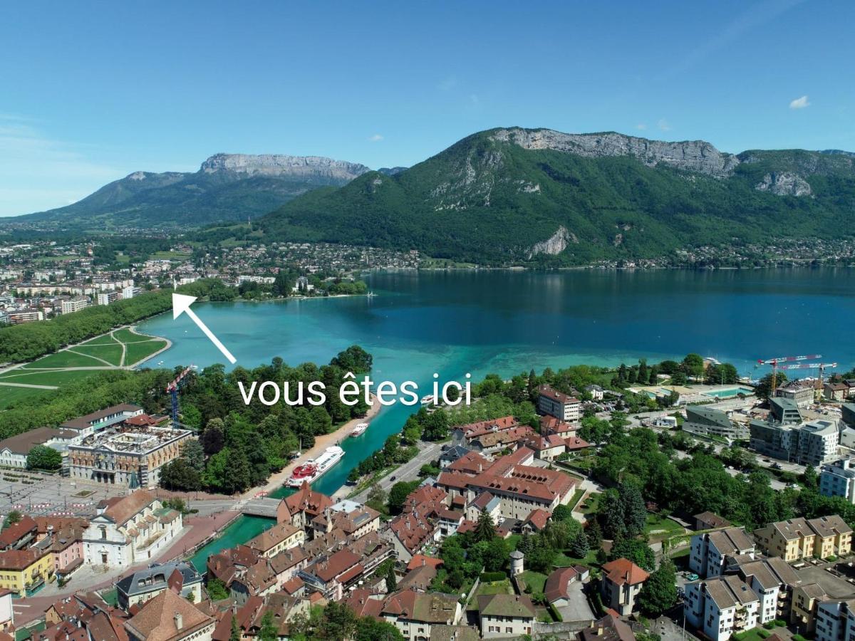 Studio Moderne, Place Parking Prive, Emplacement Ideal A 100 M Du Lac. Annecy Luaran gambar